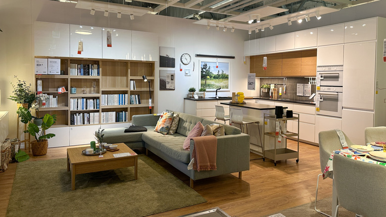 IKEA kitchen and family room