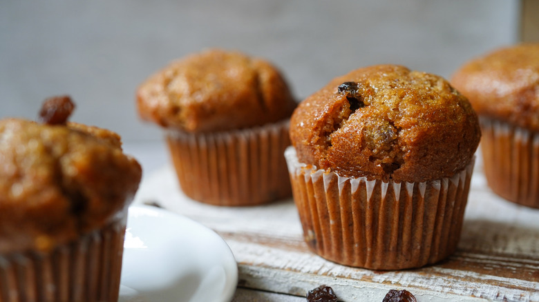 Homemade bran muffins