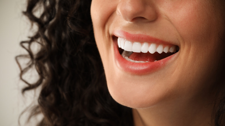 Smiling person with healthy teeth