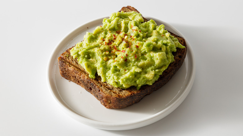 Smashed avocado on toast.