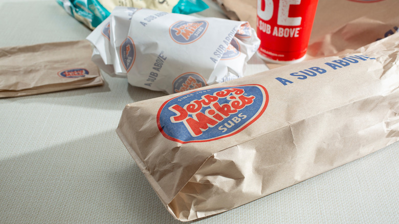 Jersey Mike's sub and soda
